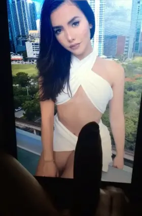 8 shots of cum for Andrea Botez