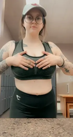 What would you do if you walked in the gym locker room and saw this?