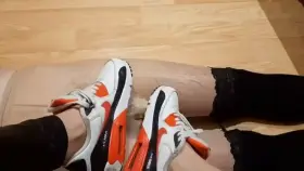 You've been very naughty boy lately, time to punish you. No bare feet today!