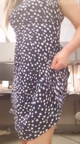 My dress hides a lot! [stba]