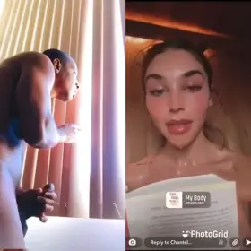 Black juicy chocolate cock couldn’t resist but spy on naked chanteljeffries 🍫🤤💕