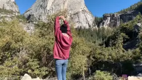 Hiking in Yosemite ends with a hot blowjob [Eva Elfie]