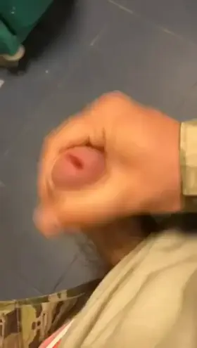 Just a little relaxation in the bathroom at work