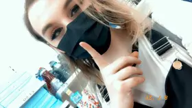 Mistress forced me to walk around my supermarket like this