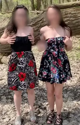 We might look innocent, but the thought on someone catching us and fucking us on this trail makes us so horny 😋