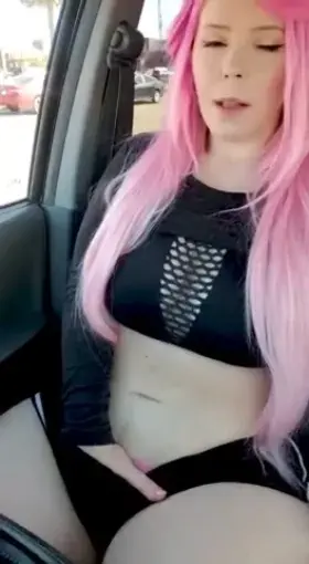 That girl walked wayyy too close to my car 🙈