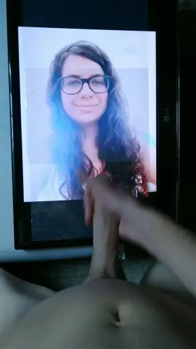 Started slowly masturbating to my sister in law but couldn't stop and busted all over her face