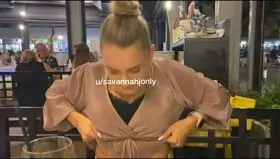 Most fun and riskiest titty drop ever [OC] [F]