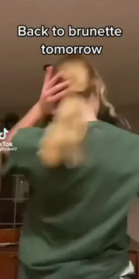 What happened last time she was brunette?