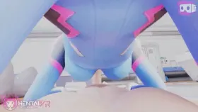 Dva blowjob (Tyviania, HentaiVR)