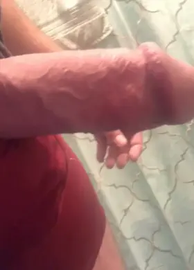 Showing off my fat monster cock before my shower 🚿😈🍆