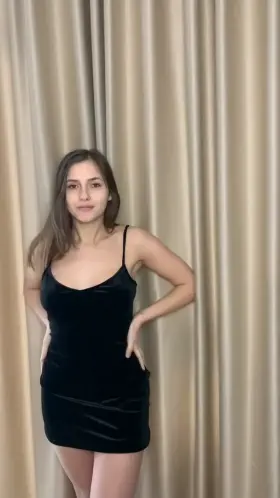 Do I look good in this black dress?