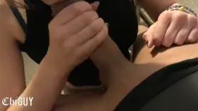 Petite white girl sucking dick