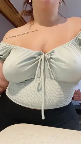 We’re mid conversation when I randomly pull down my shirt. What’s your next move? (OC)