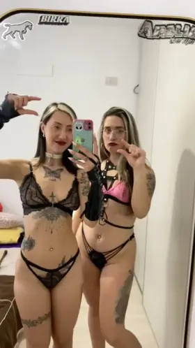 although you suffer, you enjoy seeing two beautiful women laugh at your little dick... at least someone is watching it [domme]