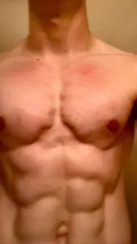 A little flexing show after push day