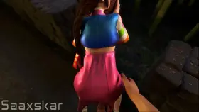 DVa in the Bamboo Forest (Saaxskar3D ) [overwatch]