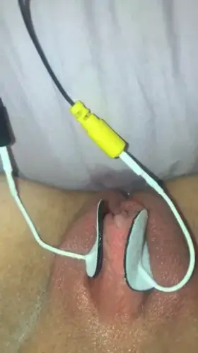 Shocking clit torture