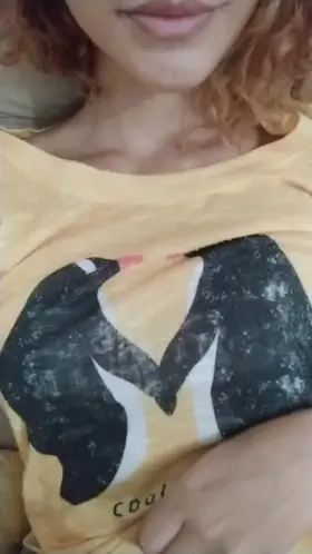Revealing my tits here, do you like it? Just finished shooting it