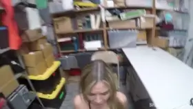 Manager fuck dogy style cute chick on the table