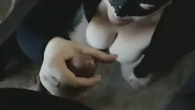 Guess where the cum went 😛