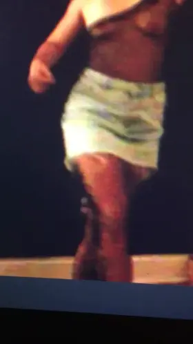 wife reveals tits while dancing in fishnet