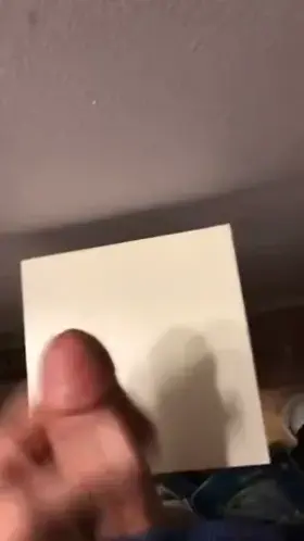 Painting the wall with a fresh coat of cum