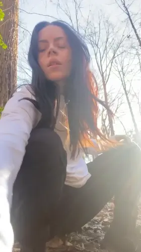 Local jogger wants a creampie in the woods, do you help her out?