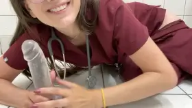 Think anyone suspect a cute nurse like me does this on break?