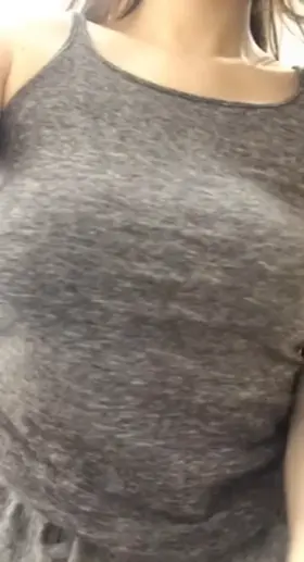 My bf never plays with my big tits, would you?😢