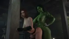She Hulk Fucks Black Widow (Amazonium )[marvel]
