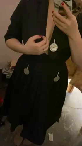 Thought I’d sneak a video during my play. My costume makes me feel sexy😜