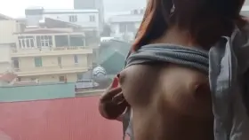 Some morale boost for my work-from-home neighbours during the pouring rain today! [ST]