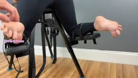 Strapped down having soles tickled (bonus spank!)