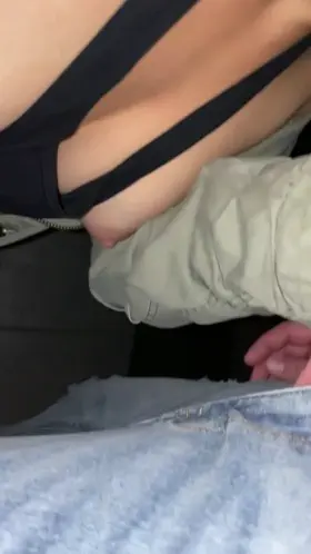 Sometimes waiting until we are home from our walk just isn’t an option 🤤 [f][m][OC]