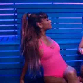 feeding Ariana Grande