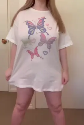 There’s more on my chest than butterflies ;)