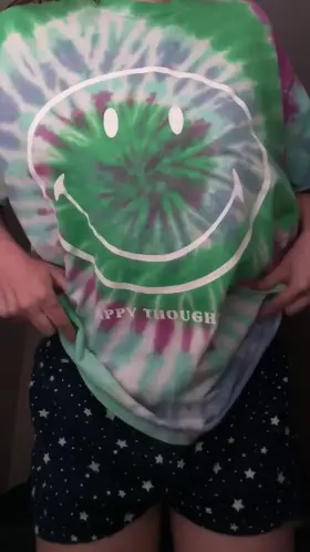 smol girl in big shirt