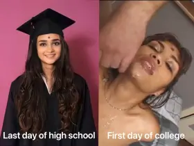 Aakrita couldn’t wait to go to college so she could finally become a BWC slut