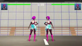 Fighting game: Improved attack animations, reaction damage, and blocking.