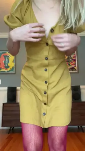 Could you unbutton this dress faster than me?