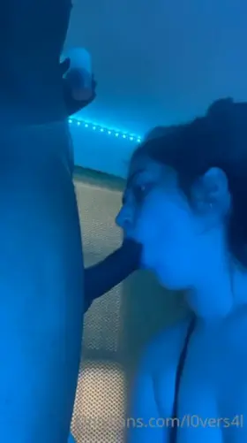 Just throat it to see how far it can go, before he gets back