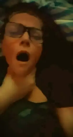 Hot MILF Gets Choked by Neighbor while getting Fucked Hard. Airless Orgasm