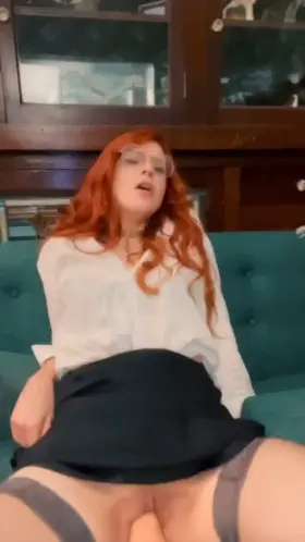 Redhead masturbing have Orgasm