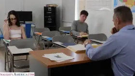 Liz Jordan - Liz Jordan Is No Fun At School But Rion Can Change That By Giving Her A Hard Fuck!