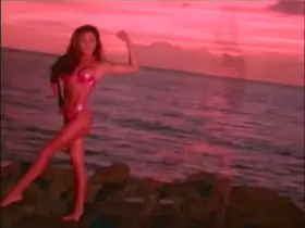 Kiana Tom - Flex Appeal pink bikini bump - 1990s