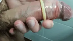 [M] Slipping it on one handed is always, uh, hard