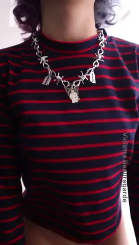 Love my new top and necklace!