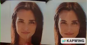 One picture of my coworker but two loads of cum from my cock