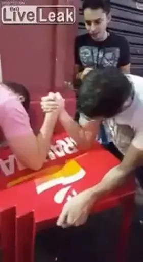 Either this man is too strong or just a fool